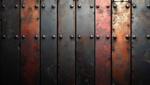 Rusty Metal Texture Wallpaper, Industrial Design, 4k Background