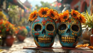 Day of the Dead Wallpaper, Dia de Muertos HD Wallpaper
