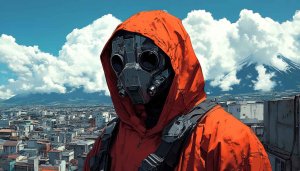 Apocalyptic Cityscape Wallpaper: Dystopian Future, Cyberpunk Art