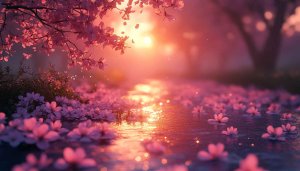 Cherry Blossom Wallpaper, Pink Flower Wallpaper, Spring Wallpaper, Aesthetic Wallpaper