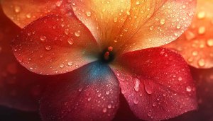 Vibrant Flower Wallpaper, Red and Yellow Floral Backdrop for Desktop
