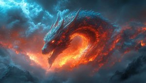 Fiery Dragon Wallpaper: Epic Fantasy Art for Desktop and Mobile