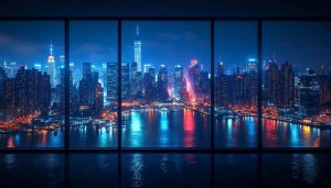 New York City Night Wallpaper, Cityscape 4k Wallpaper for Desktop