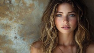 Freckled Girl Wallpaper: Aesthetic Portrait for Desktop & Mobile