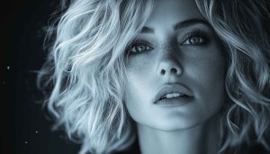 Freckled Beauty Wallpaper: Girl face wallpaper, model wallpaper, portrait