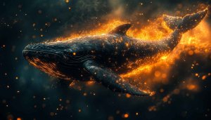 Whale Wallpaper: Artistic Ocean Animal 4K Wallpaper for Desktop