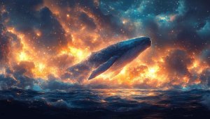 Whale Wallpaper: Ocean, Sky, Galaxy, Surreal, 4k, Desktop, Laptop
