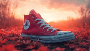 Red Converse wallpaper, Red Shoes wallpaper, shoes wallpaper, 4k wallpaper