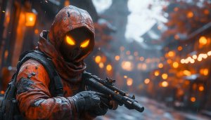 Halloween Soldier Wallpaper: Grim Reaper, 4K, Desktop Background