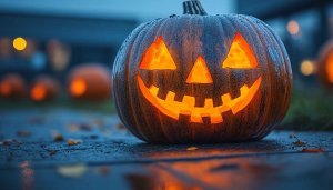 Halloween Pumpkin Wallpaper: Festive, Scary, Spooky, 4K, Desktop