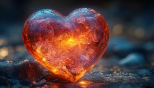 Glowing Heart Wallpaper: Romantic, Love, Valentines, Aesthetic, 4K