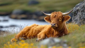 Highland Cow Wallpaper | Animal Wallpaper | 4k Desktop Wallpaper