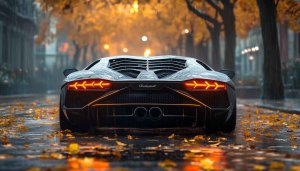Lamborghini Car Wallpaper, Autumn Season, Automotive Wallpaper, Vehicle Wallpaper