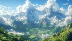 Snow Mountain Wallpaper: 4K UHD Nature Desktop Backgrounds