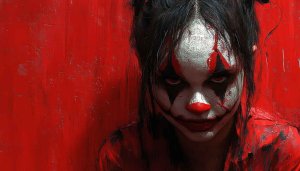 Scary Clown Wallpaper: Halloween Theme, Horror Wall Art, 4K