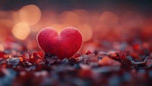Valentines Day Heart Wallpaper 4K, Romantic Love Background for Desktop