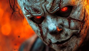 Creepy Halloween Wallpaper, Scary Mask, Horror Wallpaper 4K