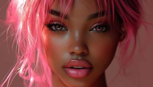 Pink Hair Girl Wallpaper, Fashion Model Wallpaper, 4k Portrait
