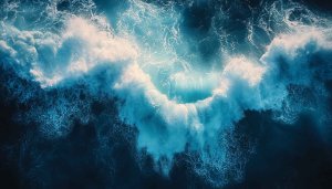 Ocean Wave Wallpaper 4K - Sea Wave Wallpaper Aesthetic Background