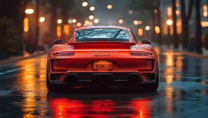 Porsche Car Wallpaper, Red Porsche, Luxury Car, Sports Car, 4k