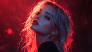 Red Aesthetic Girl Wallpaper, Portrait Wallpaper, Trendy Girl Wallpaper