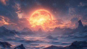 Sci-Fi Planet Wallpaper: Extraterrestrial Landscape, 4k Wallpaper, Space Wallpaper