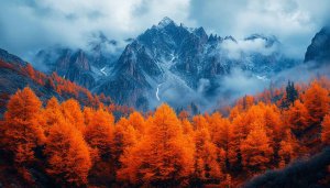 Autumn Mountain Wallpaper: 4K Nature Scenic Desktop Backgrounds