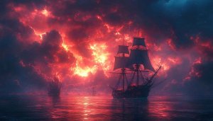 Pirate Ship Wallpaper: 4K Ocean Adventure on Sea