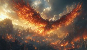 Phoenix Wallpaper: Fiery Bird HD Wallpaper for Desktop & Mobile