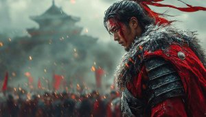 Asian Warrior Wallpaper, Samurai Wallpaper, War Scene Wallpaper, 4K Wallpaper