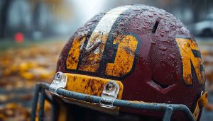 Football Helmet Wallpaper: Sport, Field, Rain, College, Professional, Team