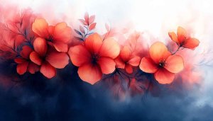 Floral Watercolor Painting Wallpaper for Desktop, Laptop in 4K