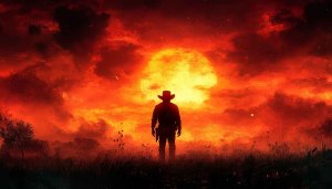 Red Dead Redemption 2 Wallpaper, Cowboy Sunset Wallpaper for Desktop