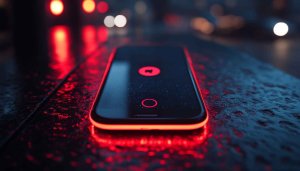 Smartphone Wallpaper: Red Light Aesthetic, Modern Mobile Background Images