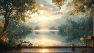 Lake Nature Scenery Wallpaper, Landscape 4K, Desktop Backgrounds