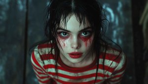 Scary Girl Wallpaper, Horror Aesthetic, Halloween Theme, 4k Wallpaper