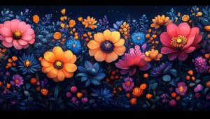Floral Wallpaper: Colorful Flowers Background for Desktop, Laptop, & Mobile