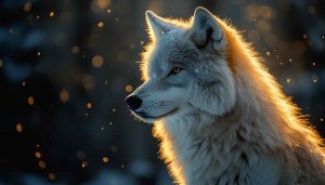 Wolf Wallpaper, Winter Animal Wallpaper, Animal Desktop Background, 4k Wallpaper
