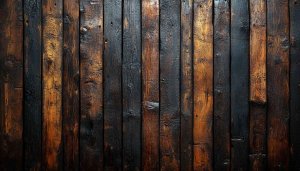 Dark Wood Texture Wallpaper: Rustic Panels for Desktop & Mobile