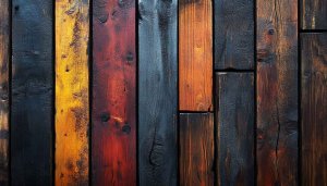 Colorful Wood Texture Wallpaper, Rustic Woodgrain, 4k Wooden Wallpaper