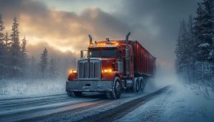 Truck Wallpaper, Winter Scene, Semi Truck Wallpaper for Desktop