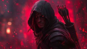 Ranger Wallpaper, Fantasy Archer, Dark Hunter, 4K Wallpaper