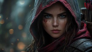 Assassin Girl Wallpaper: Warrior Woman 4K Wallpaper For Desktop