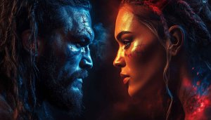 See Wallpaper: Jason Momoa and Woman Staring | Stunning HD
