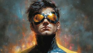 Nightwing Comic Art Wallpaper, Superhero Wallpaper, DC Comics Wallpaper