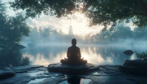 Zen Wallpaper: Meditation, Lake, Nature 4k Wallpaper for Desktop