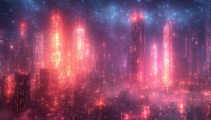 Cyberpunk Cityscape Wallpaper 4K | Futuristic Night Skyline Mobile Background