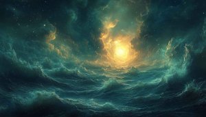 Epic Ocean Waves Golden Light 4K Desktop Mobile Wallpaper