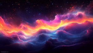 Colorful Nebula Space Cloud 4K Desktop Background Mobile Wallpaper
