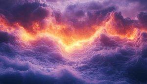 Fiery Sky 4K Desktop Backgrounds, Epic Storm Cloud Wallpapers